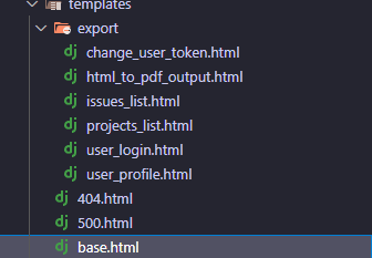 Arborescence des templates